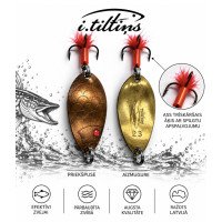 Divmetālu vizulis I.Tiltiņš CUPRUM/GOLD 55mm