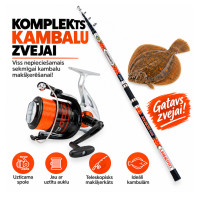 Komplekts bušu makšķerešanai Lineaeffe Lanseta Tele Ocean Extreme Fishing 4.20m + Mulineta S7 Spole + Uztīta aukla