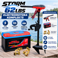 Komplekts STORM 62lbs + 110Ah Akumulators + Klemmes