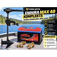 Komplekts Minn Kota ENDURA MAX 40 Lb + 100Ah Akumulators + Klemmes