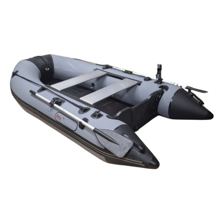 PVC piepūšamā laiva PROMARINE SL275 (FLOOR: BOOK) Gray/Black