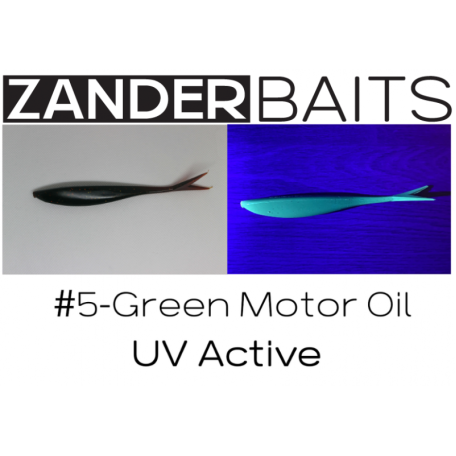 Silikona māneklis VTail FAT 5.5" #5 Green MotorOil UV