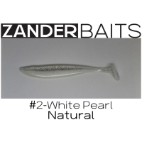 Silikona māneklis ZANDER SHAKER 5" #2 White Pearl Natural