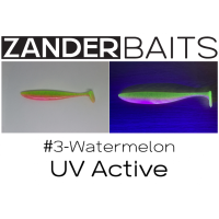 Silikona māneklis ZANDER SHAKER 5" #3 Watermelon UV