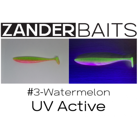 Silikona māneklis ZANDER SHAKER 5" #3 Watermelon UV