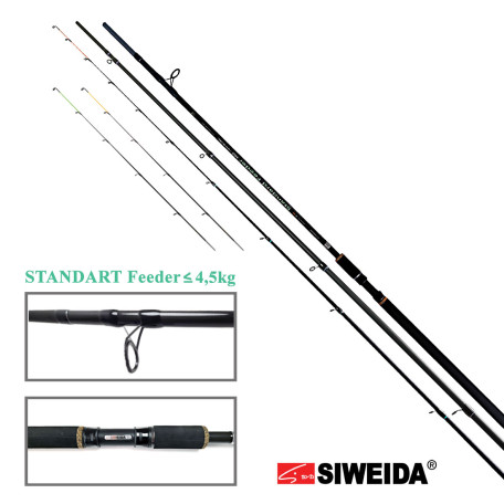 Fīders SIWEIDA STANDART 3.60m līdz 150gr