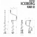 Ledus urbis ICEBERG MINI 130mm R NEW ! + rezerves naži