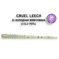 Mīkstās ēsmas Crazy Fish CRUEL LEECH 50mm 8gab 2"/25-Cold Perl