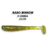 Mīkstās ēsmas Crazy Fish NANO MINNOW 40mm 8gab 1.6"/01-Olive