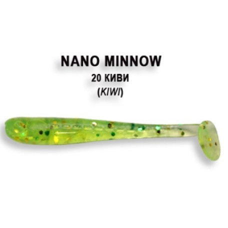 Mīkstās ēsmas Crazy Fish NANO MINNOW 40mm 8gab 1.6"/20-Kiwi