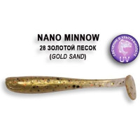 Mīkstās ēsmas Crazy Fish NANO MINNOW 40mm 8gab 1.6"/28-Gold Sand