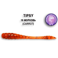 Mīkstās ēsmas Crazy Fish TIPSY 2"/18-Carrot 50mm 8gab
